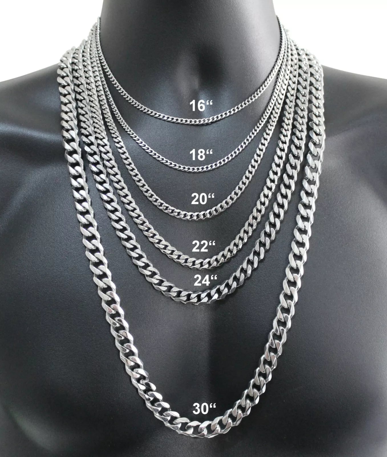 Gold 13mm Iced Box Clasp Miami Cuban Chain Necklace